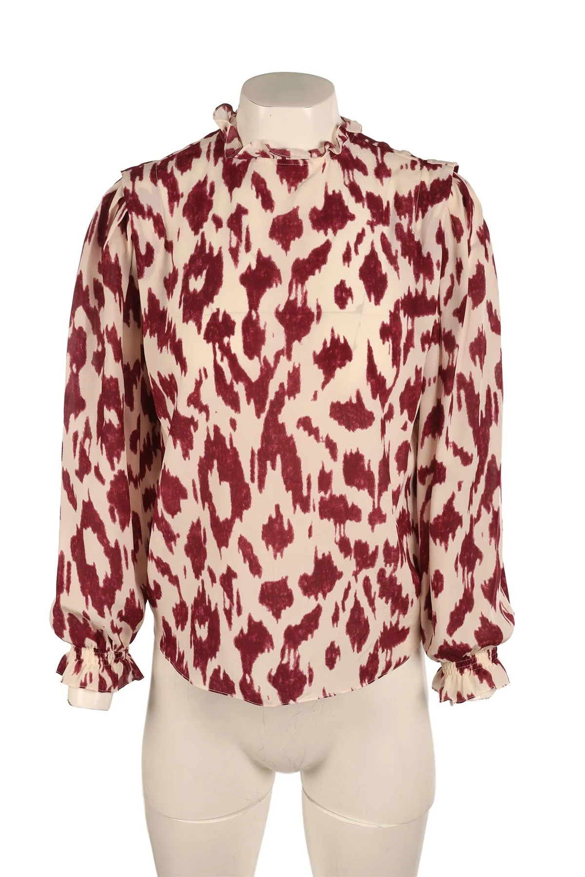 ISABEL MARANT ÉTOILE PURPLE SILK SHIRT FR 34 UK 6 - Image 2