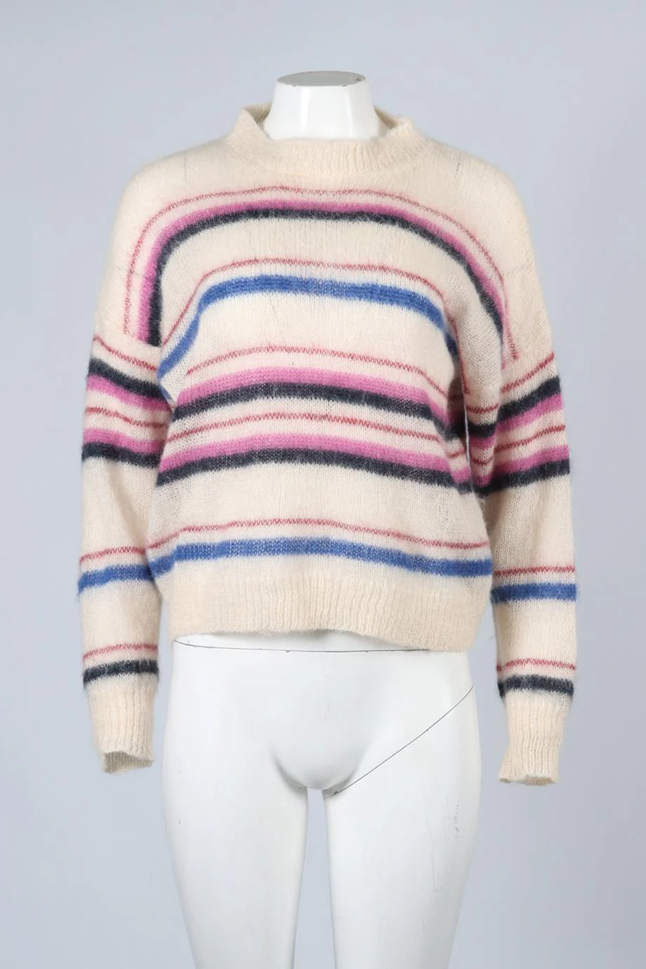 ISABEL MARANT ÉTOILE STRIPED WOOL BLEND SWEATER FR 34 UK 6 - Image 2