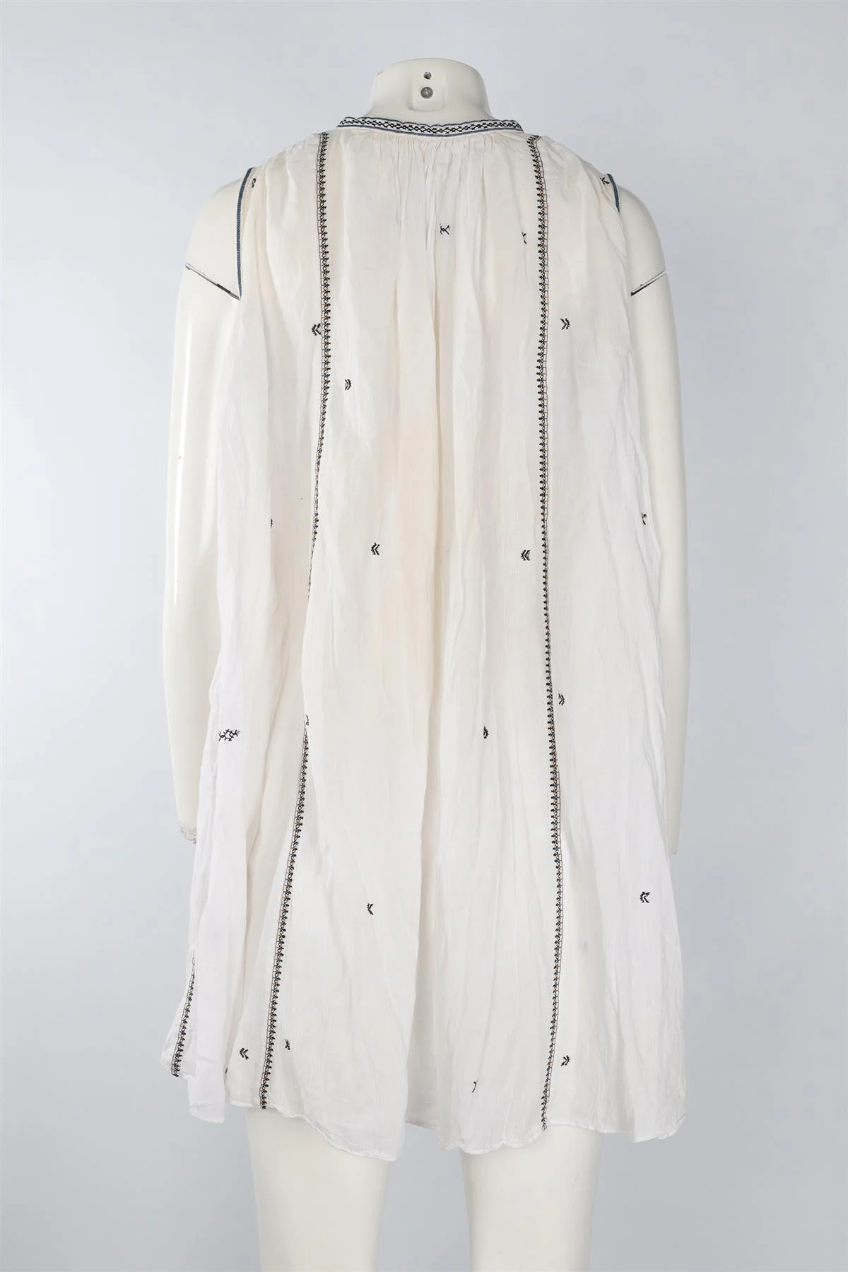 ISABEL MARANT ETOILE WHITE COTTON MINI DRESS FR 34 UK 6 - Image 4