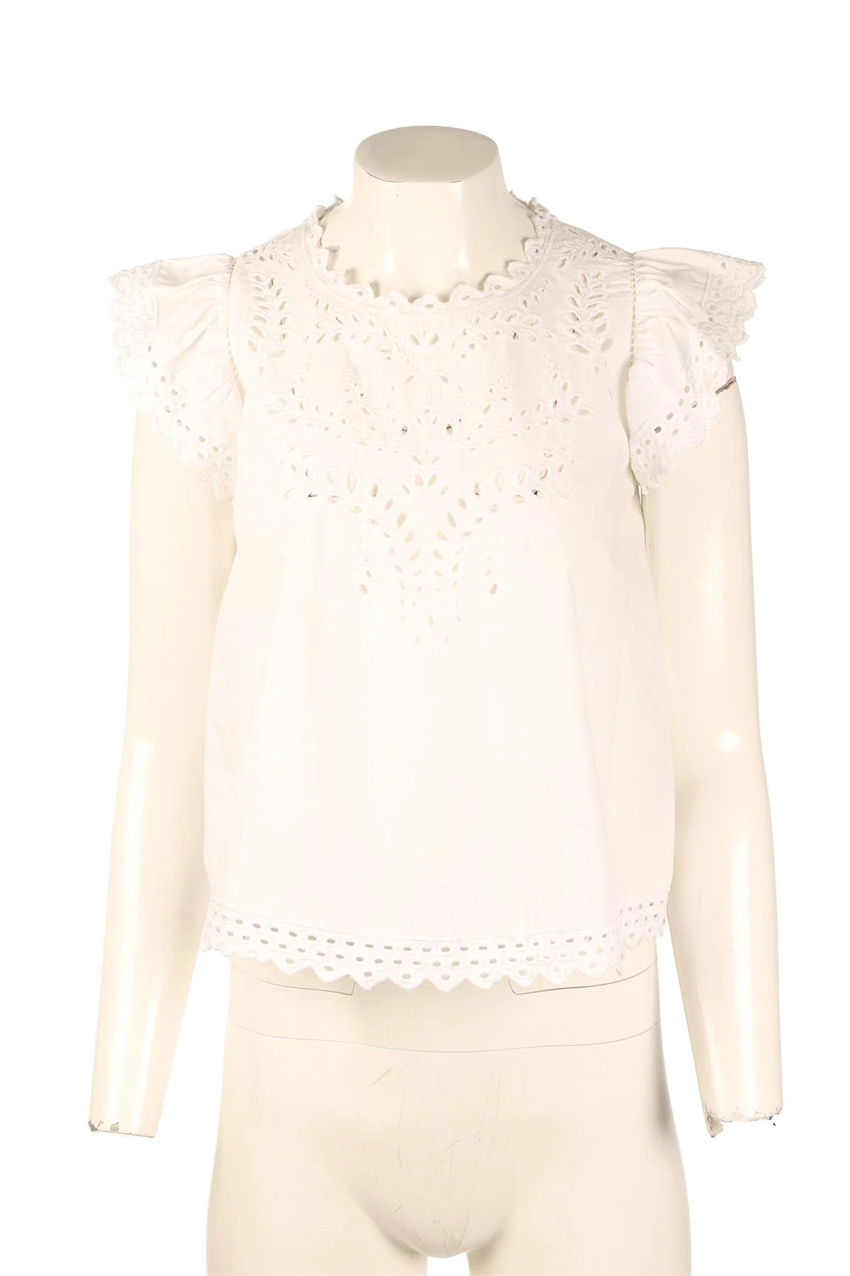 ISABEL MARANT ÉTOILE WHITE COTTON TOP FR 34 UK 6 - Image 2