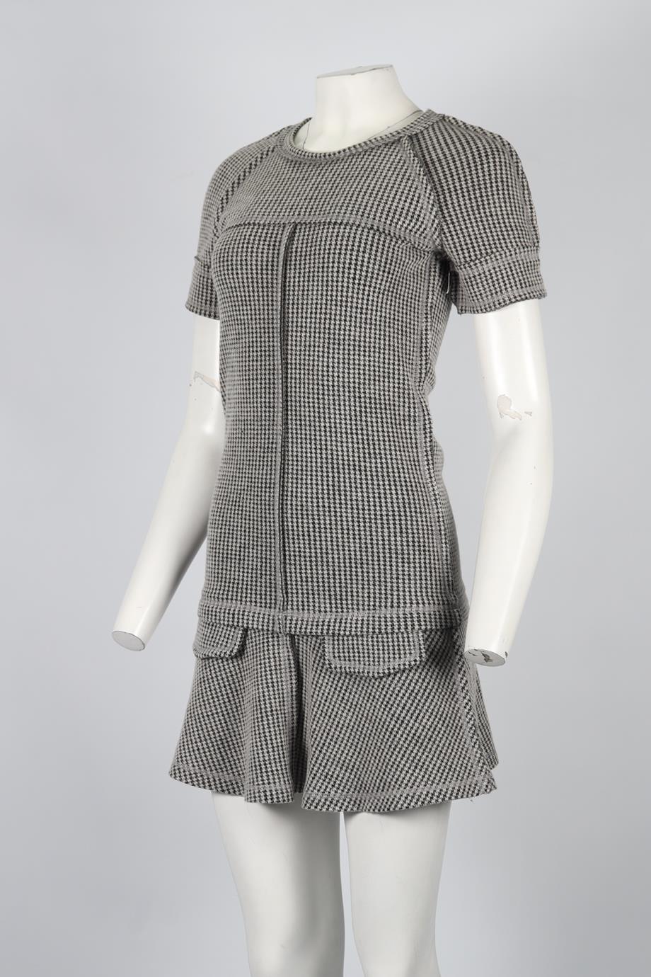 ISABEL MARANT ÉTOILE WOOL BLEND MINI DRESS FR 40 UK 12 - Image 3