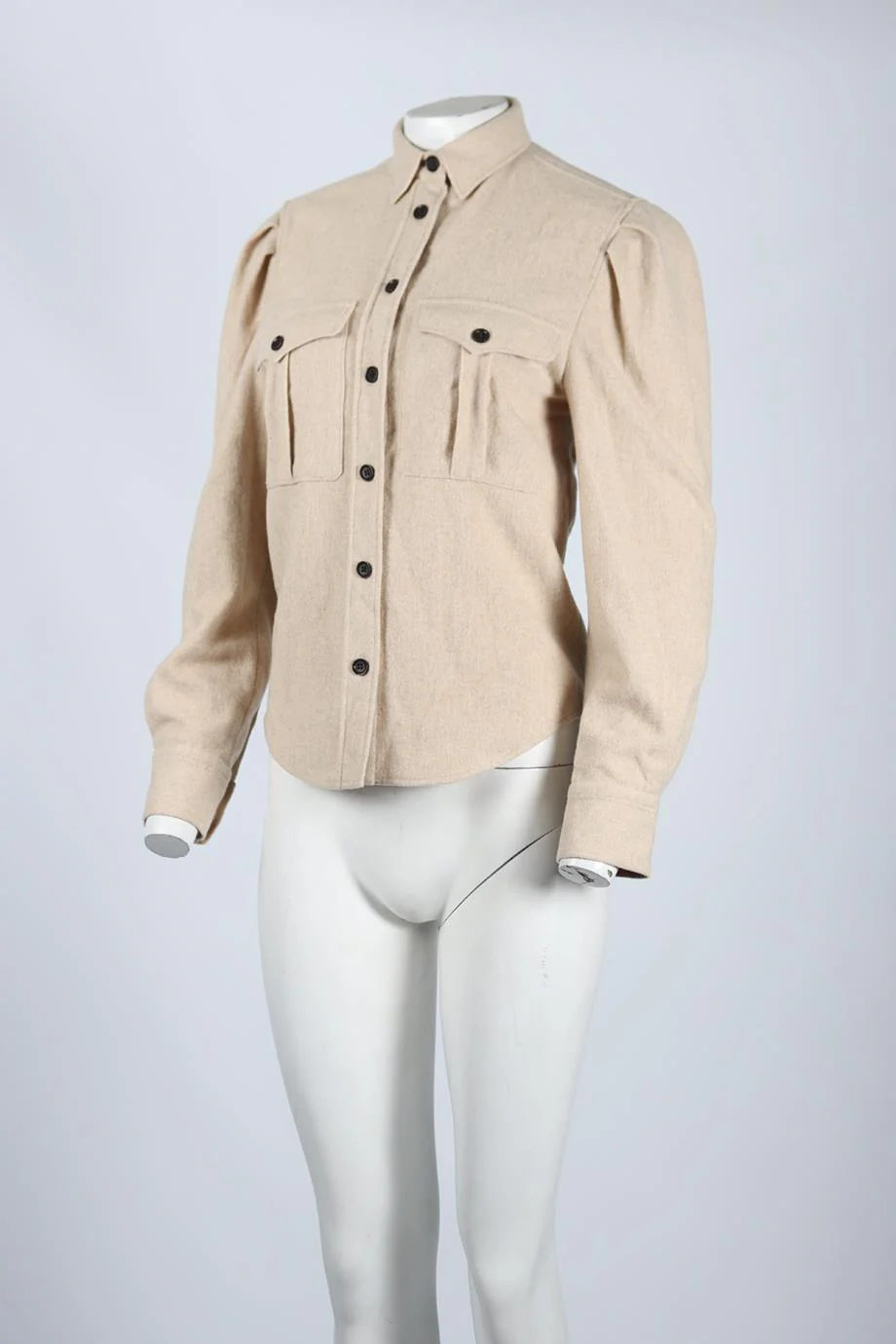 ISABEL MARANT ÉTOILE WOOL BLEND SHIRT FR 34 UK 6 - Image 3