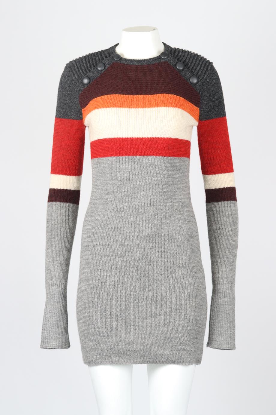 ISABEL MARANT ÉTOILE WOOL MINI DRESS FR 40 UK 12 - Image 2