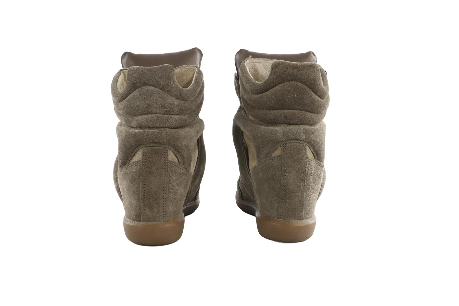 Isabel Marant Green Bekett Suede Wedge Sneakers EU 39 UK 6 US 9 - Image 5