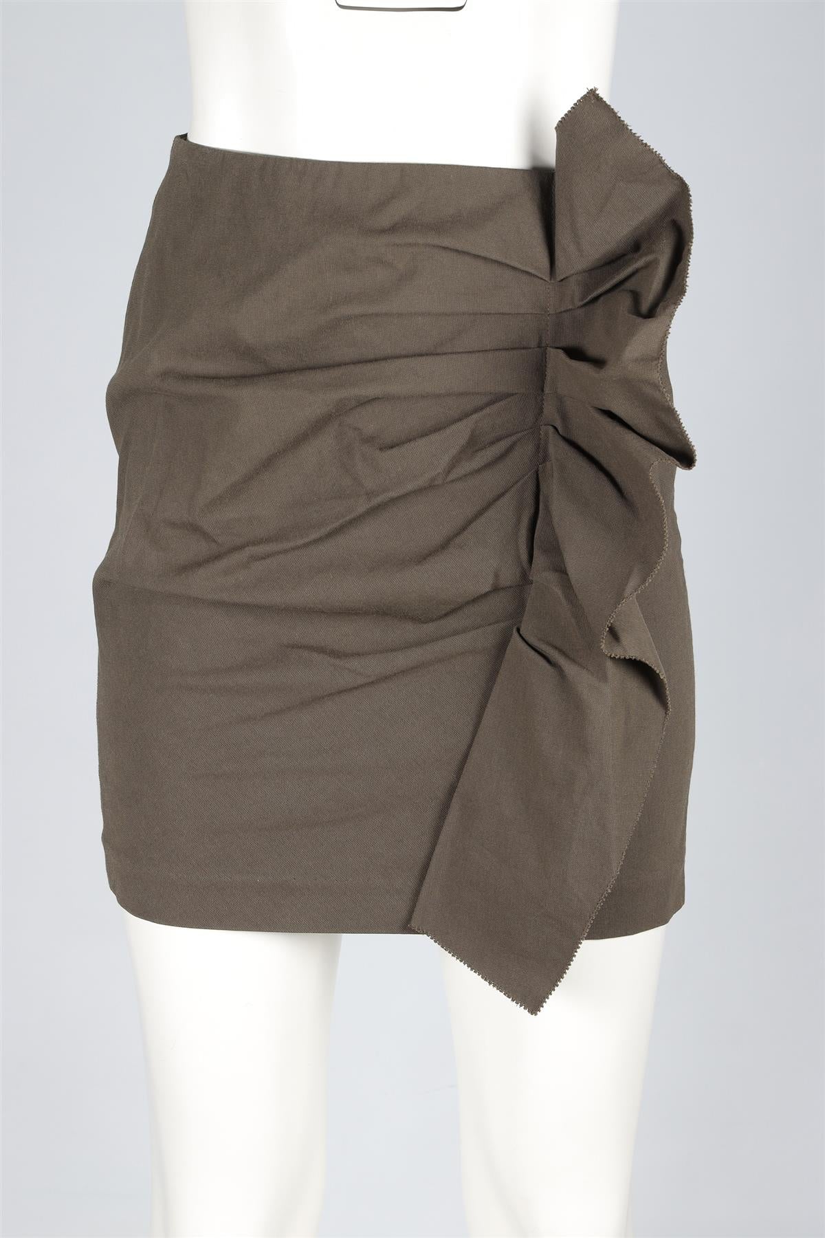 ISABEL MARANT GREEN COTTON MINI SKIRT FR 36 UK 8 - Image 2