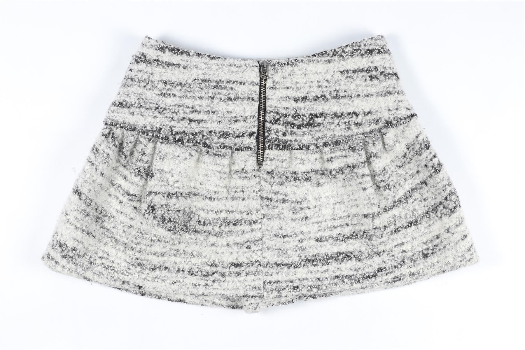 ISABEL MARANT GREY WOOL MINI SKIRT FR 36 UK 8 - Image 4