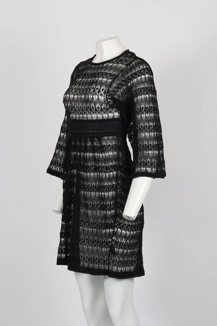 ISABEL MARANT LINEN BLEND MINI DRESS FR 38 UK 10 - Image 3