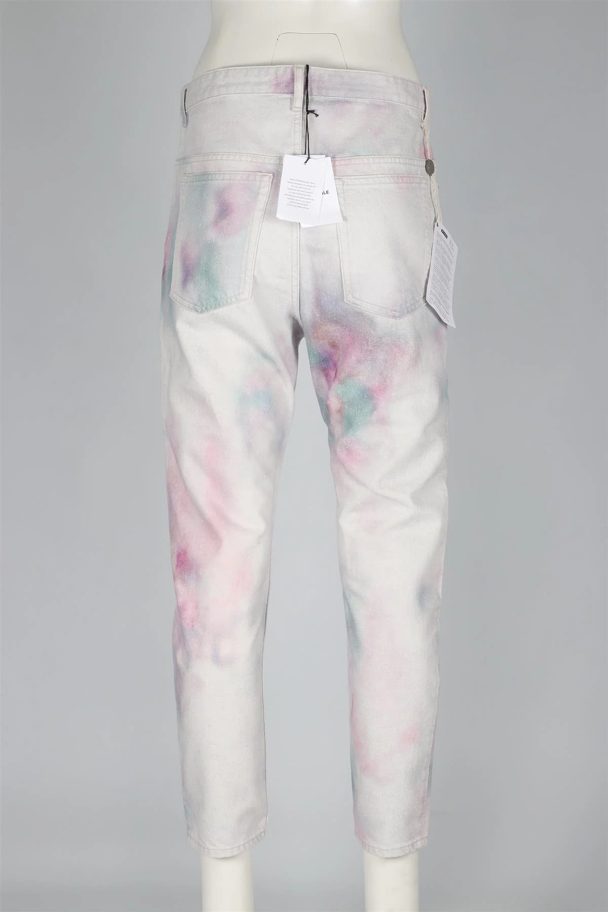 ISABEL MARANT MULTI HIGH RISE TAPERED JEANS FR 38 UK 10 - Image 4