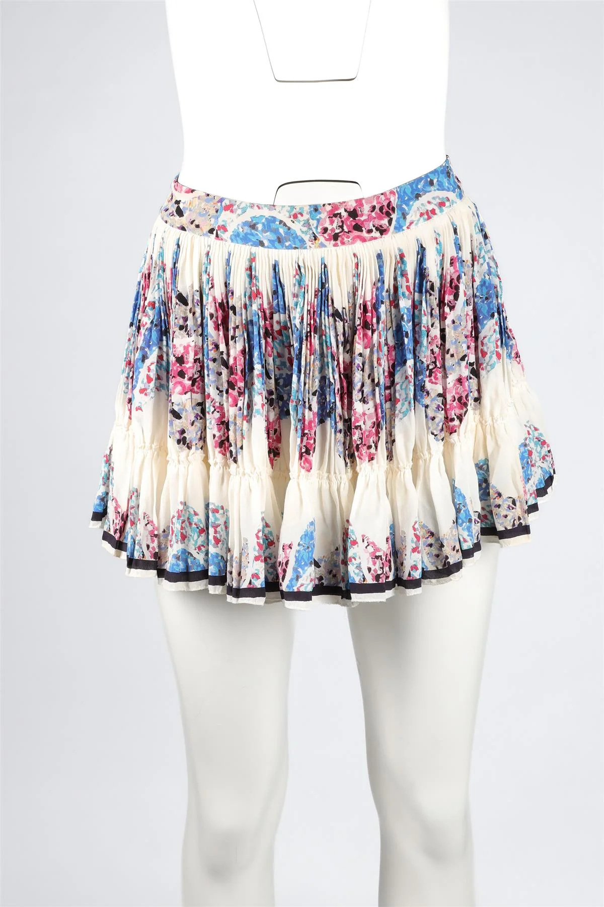 ISABEL MARANT MULTI SILK MINI SKIRT FR 34 UK 6 - Image 2