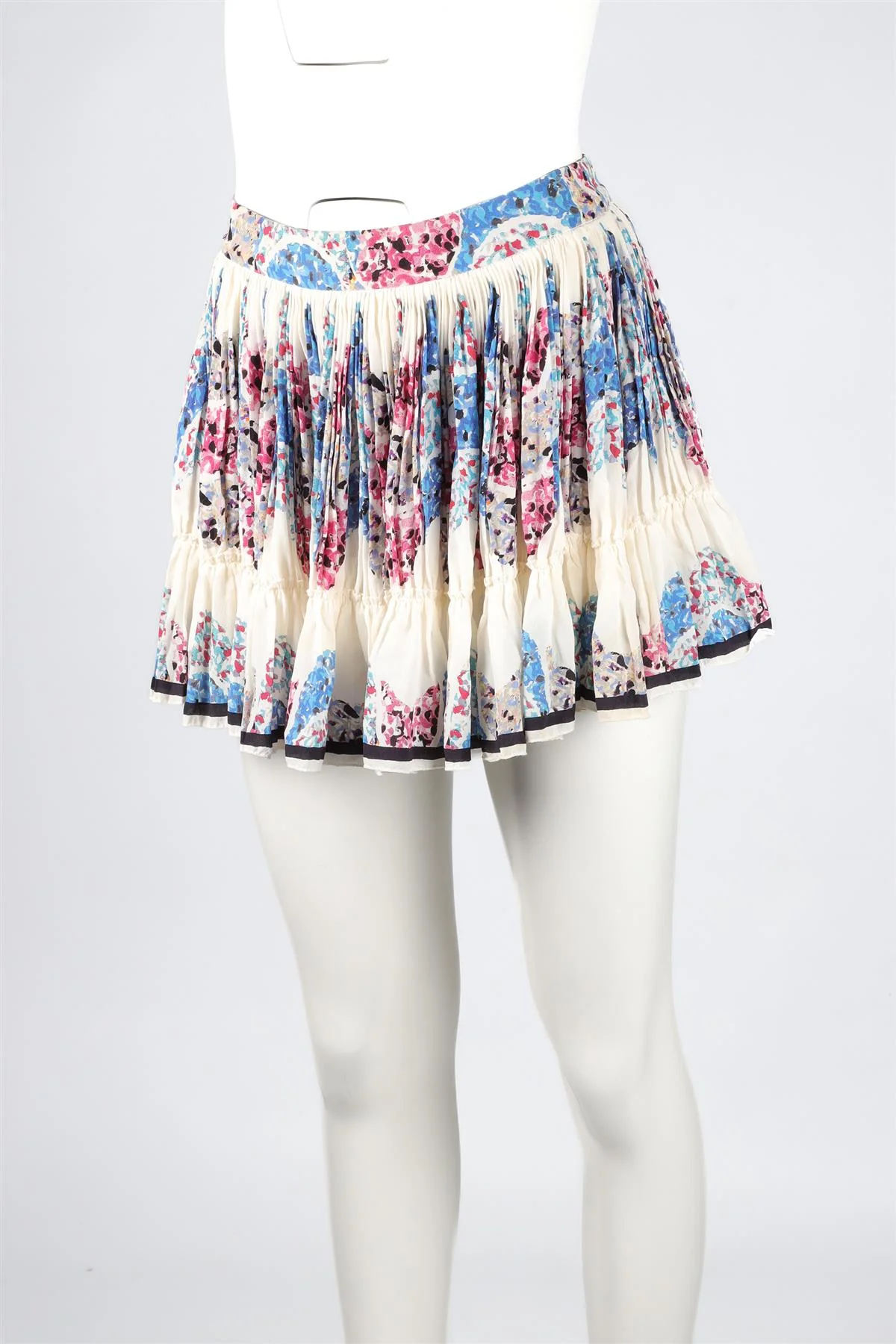 ISABEL MARANT MULTI SILK MINI SKIRT FR 34 UK 6 - Image 3