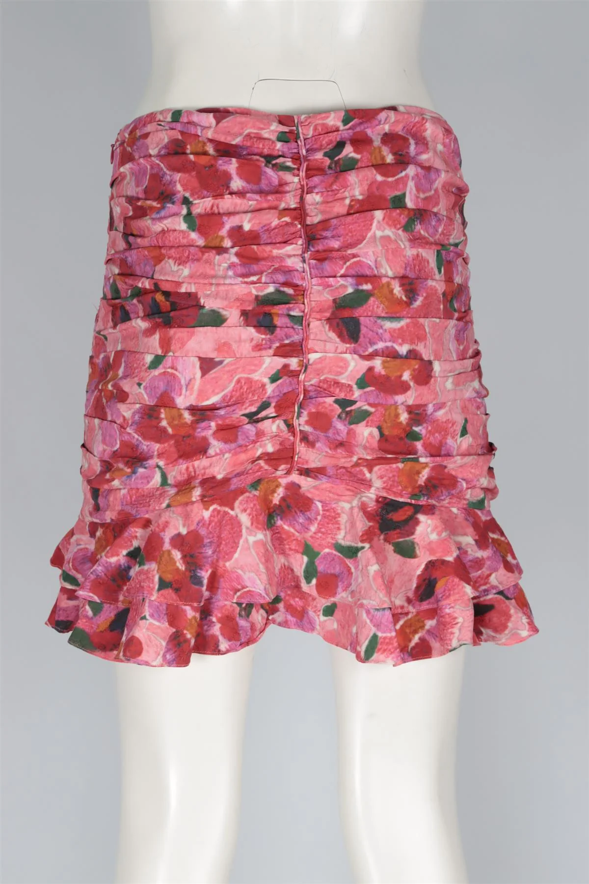 ISABEL MARANT PINK SILK MINI SKIRT FR 38 UK 10 - Image 4
