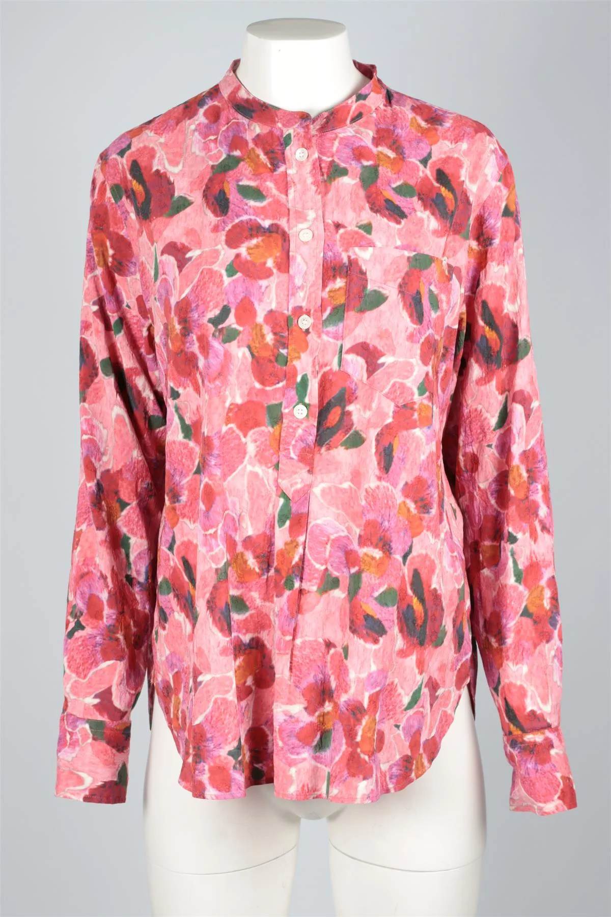 ISABEL MARANT PINK SILK TOP FR 42 UK 14 - Image 2