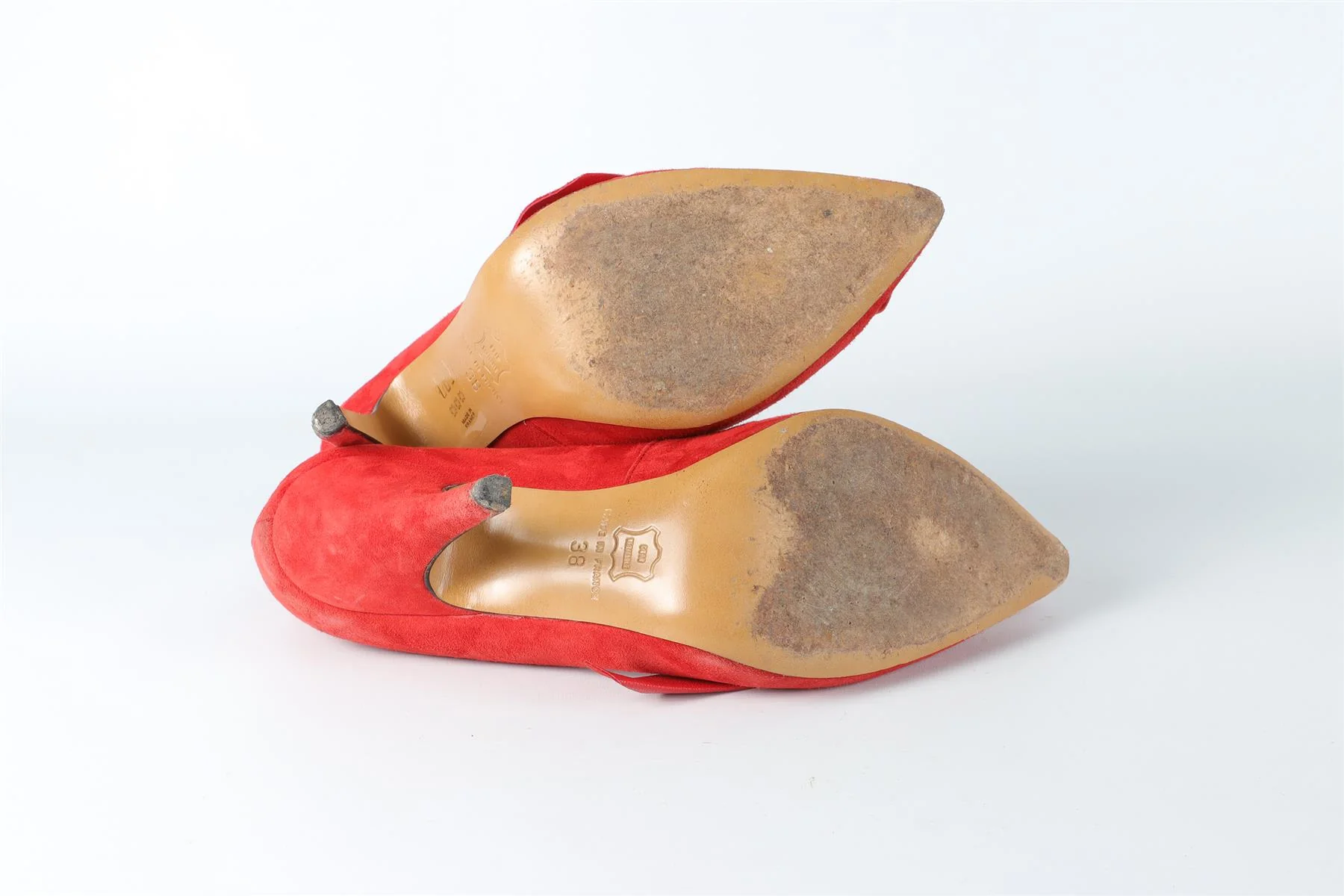 ISABEL MARANT RED SUEDE PUMPS EU 38 UK 5 US 8 - Image 6