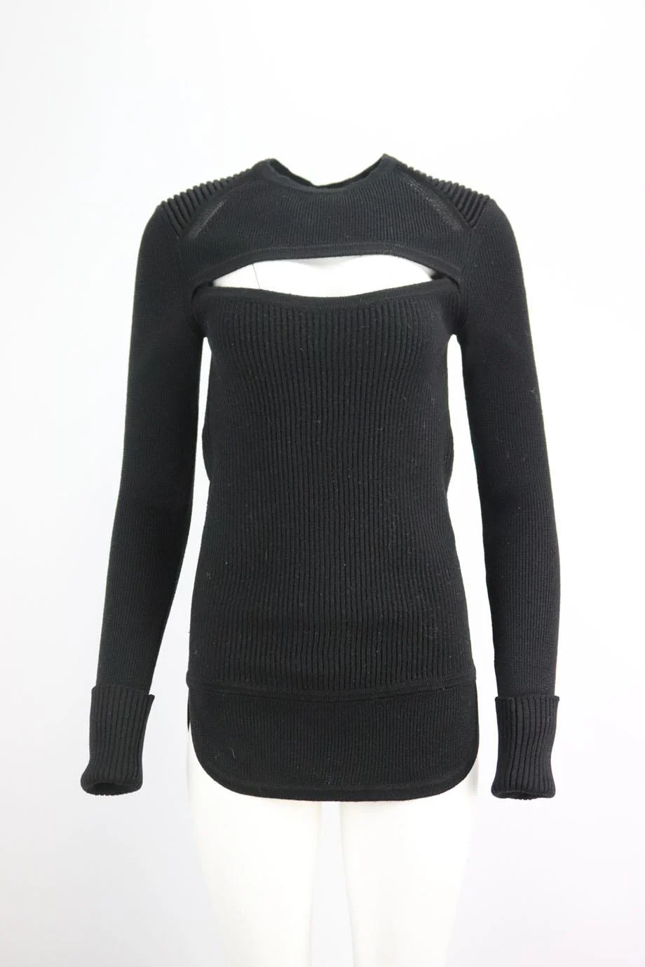 ISABEL MARANT RIBBED WOOL BLEND MINI DRESS MEDUIM - Image 2