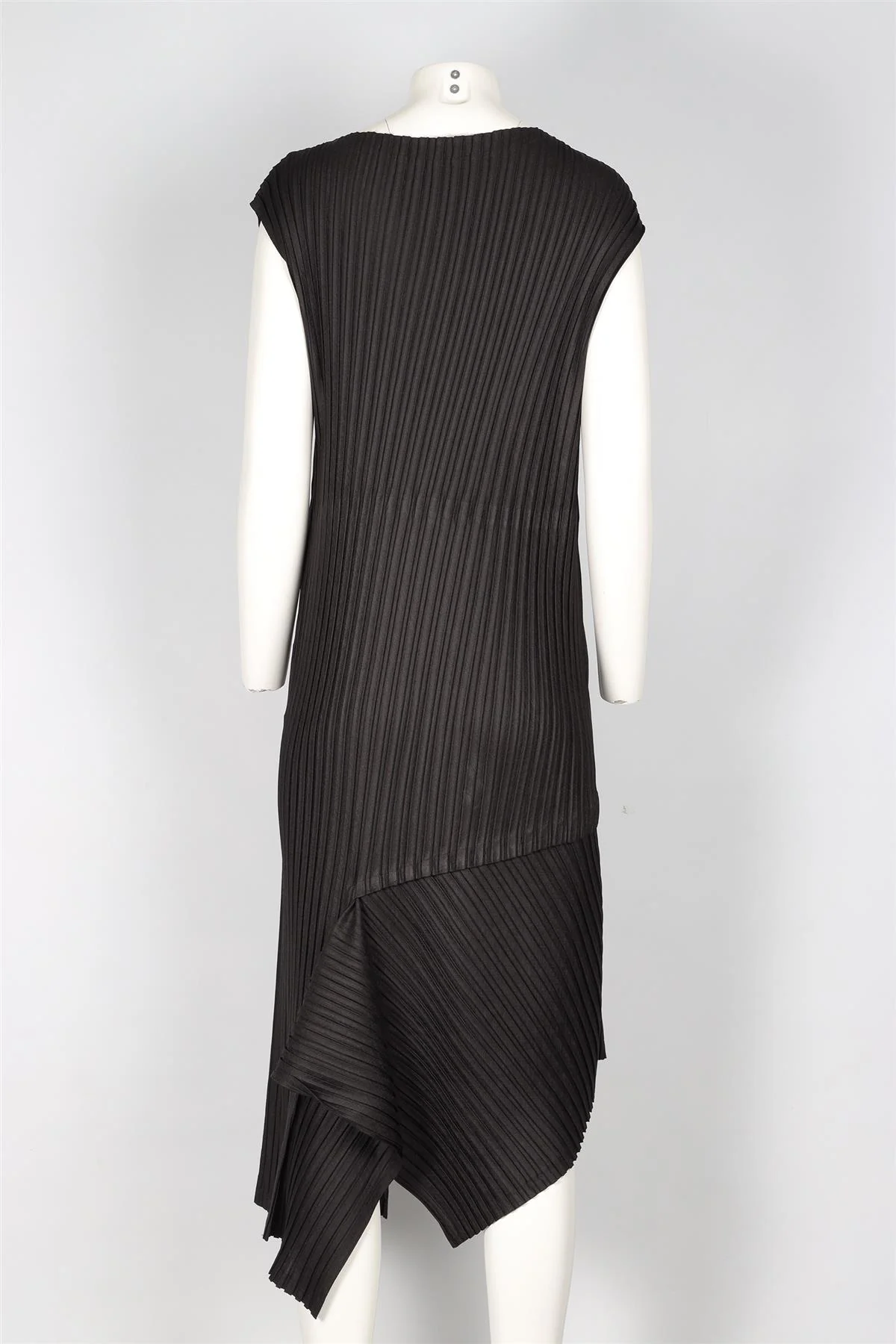 ISSEY MIYAKE BLACK WOVEN MIDI DRESS UK 8 - Image 4