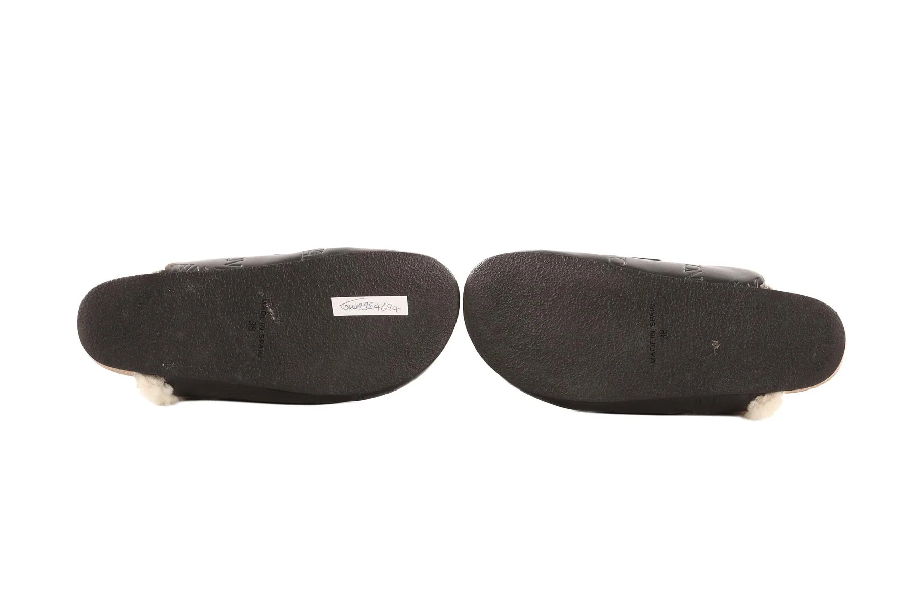 JW ANDERSON BLACK LEATHER MULES EU 38 UK 5 - Image 6
