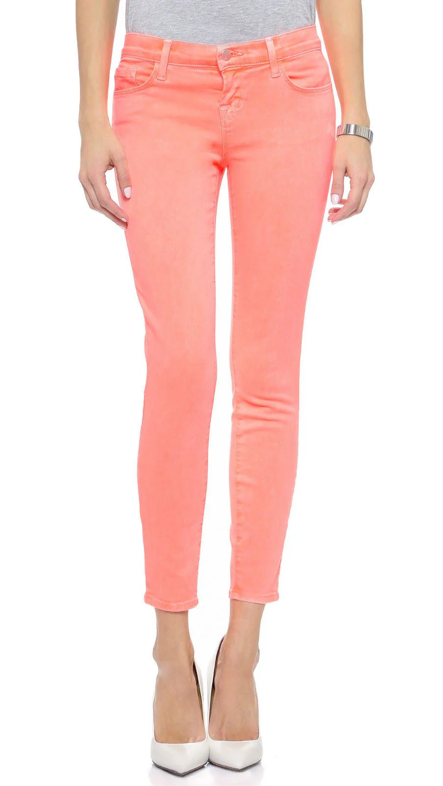 J BRAND 8312 CROPPED RAIL FLAMINGO JEANS W25 UK 6/8 - Image 8