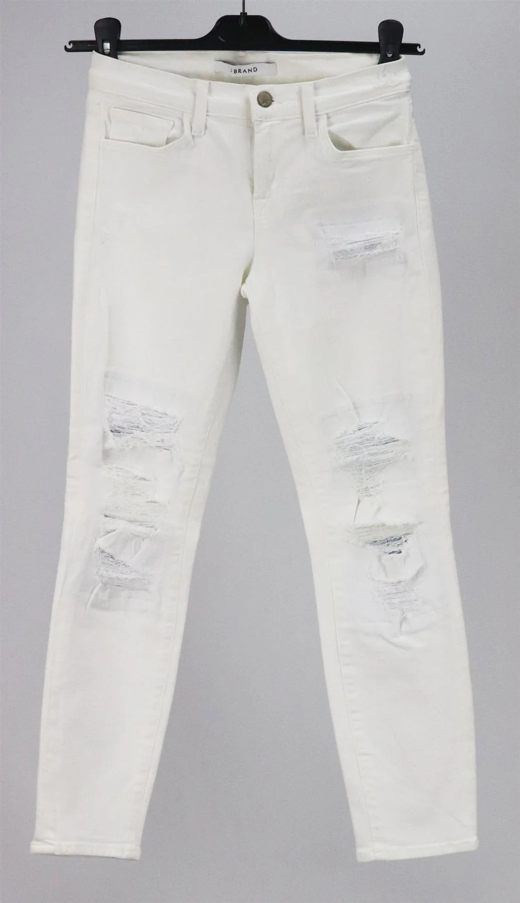 J BRAND 835 CAPRI DISTRESSED MID RISE SKINNY JEANS W25 6/8 - Image 2