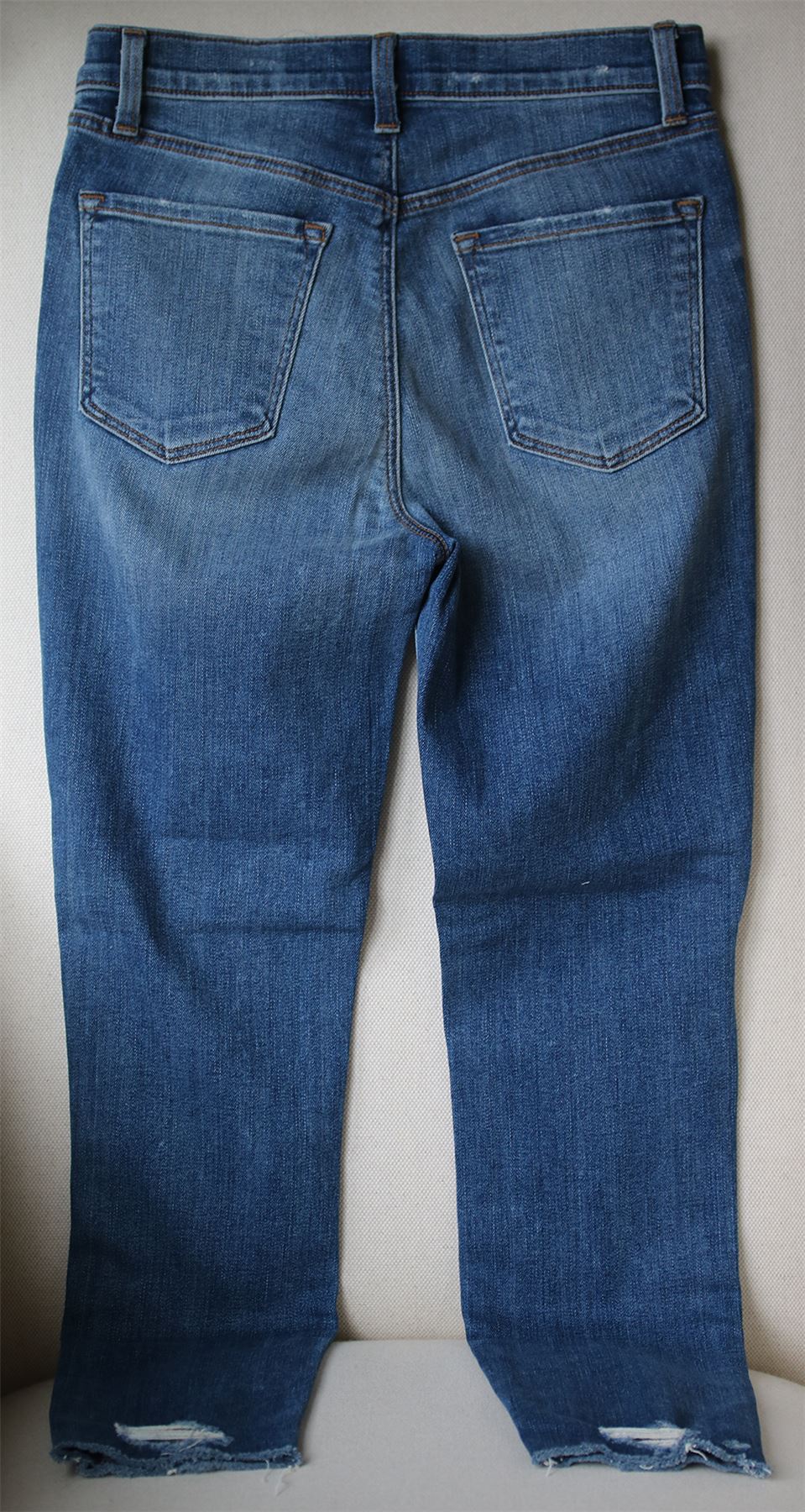 J BRAND ALANA HIGH RISE CROP FRAY HEM JEANS IN TORRENT W27 UK 8/10 - Image 3
