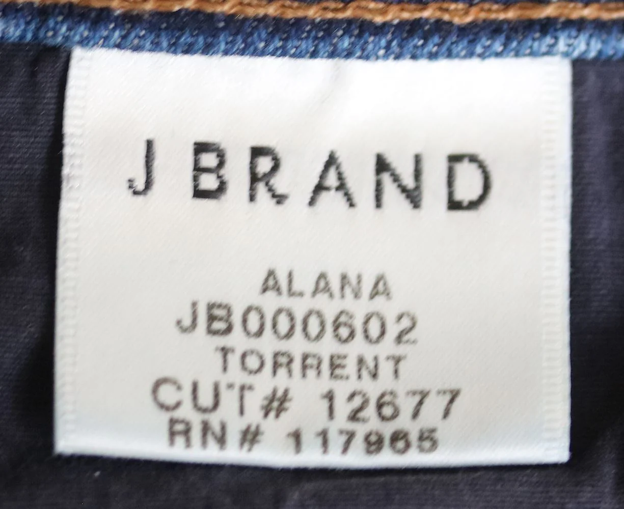 J BRAND ALANA HIGH RISE CROP FRAY HEM JEANS IN TORRENT W27 UK 8/10 - Image 5