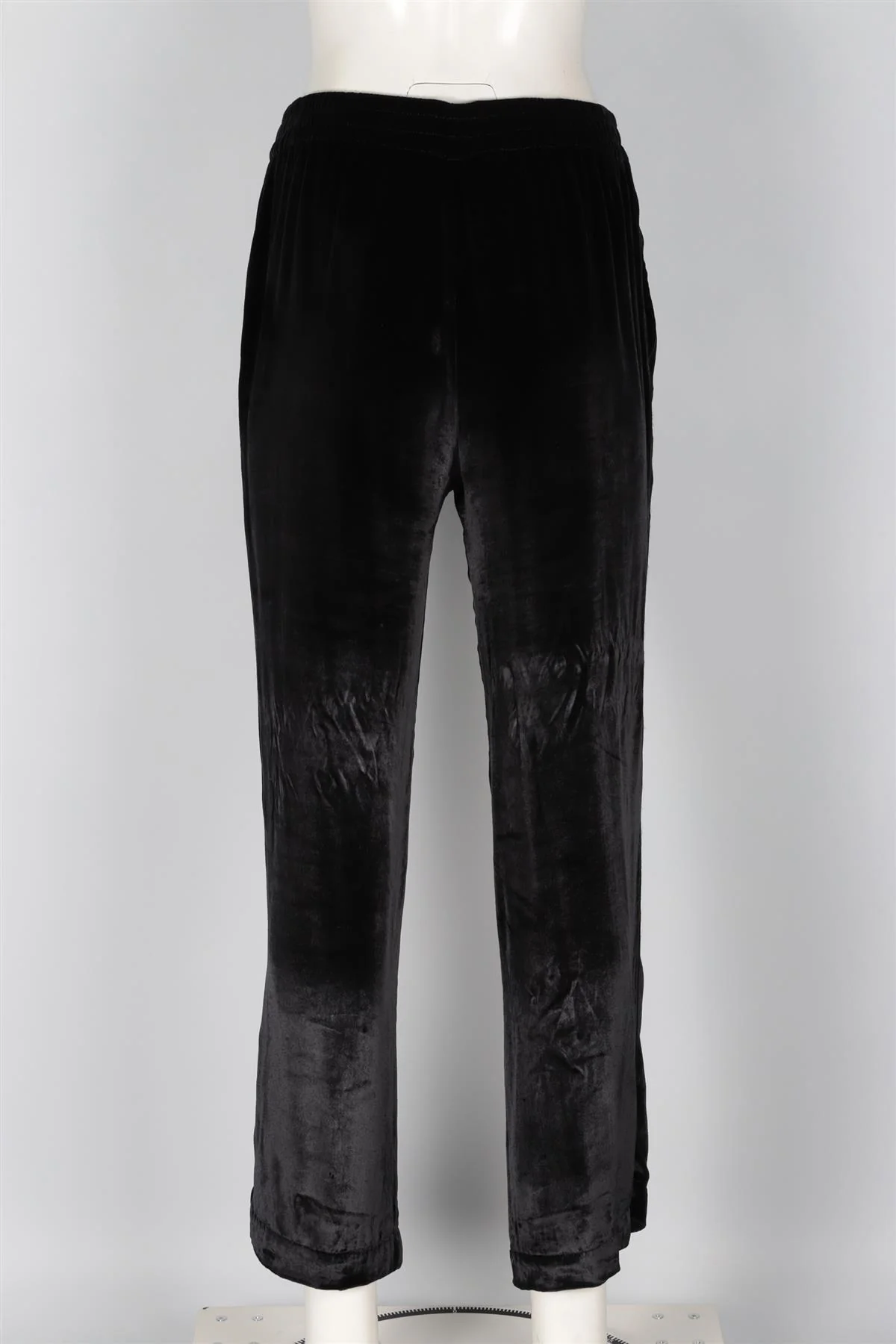 J BRAND BLACK VELVET STRAIGHT LEG PANTS MEDIUM - Image 4
