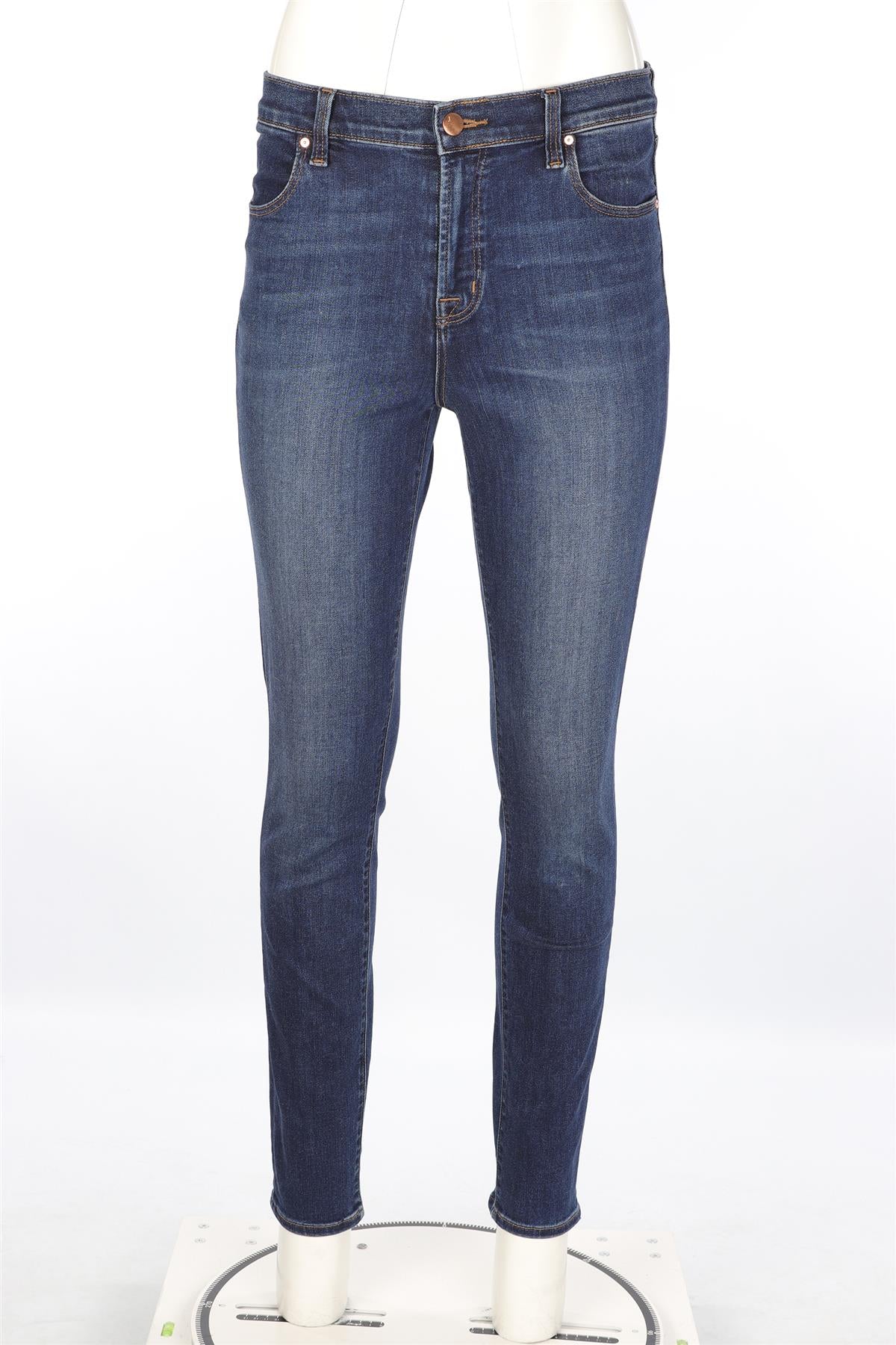 J BRAND BLUE DENIM HIGH RISE SKINNY JEANS W29 UK 10-12 - Image 2