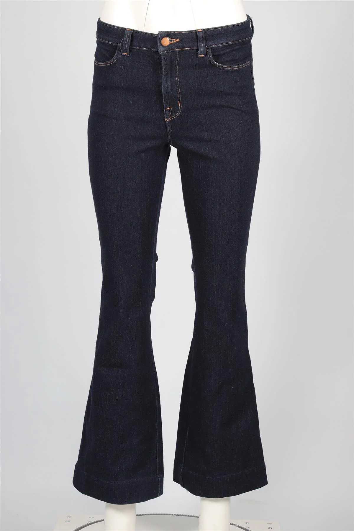 J BRAND BLUE HIGH RISE FLARED JEANS W29 UK 10-12 - Image 2