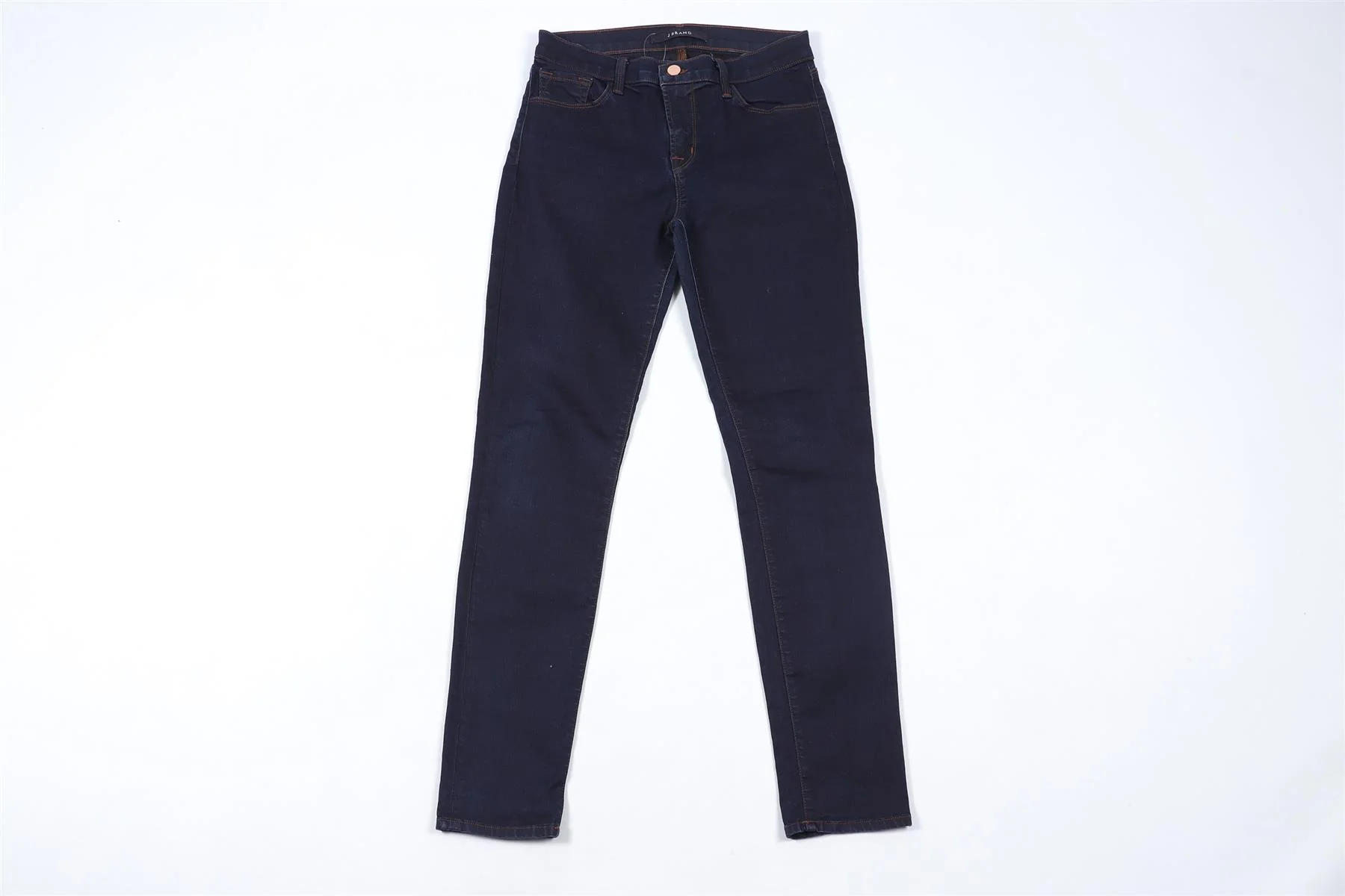 J BRAND BLUE HIGH RISE SKINNY JEANS W27 UK 8-10 - Image 2
