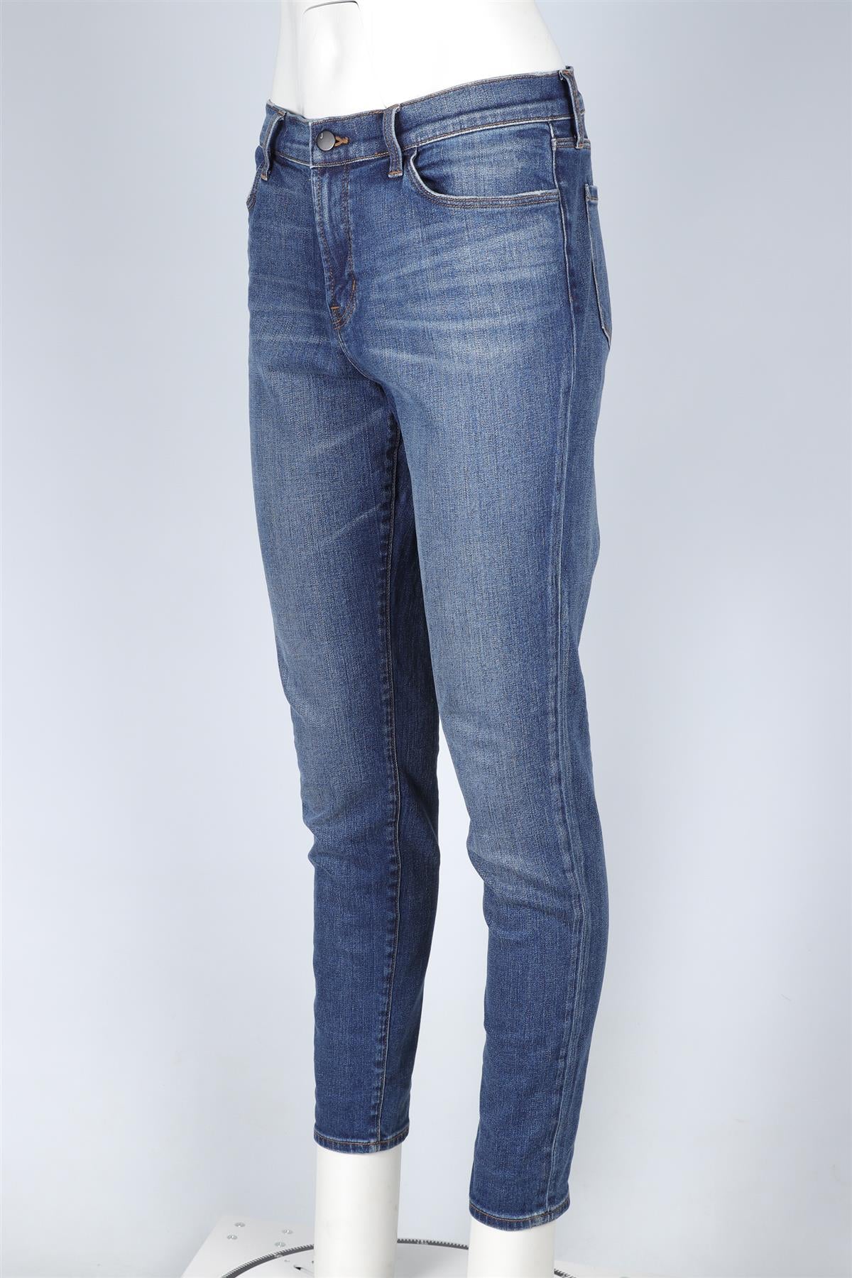 J BRAND BLUE MID RISE SKINNY JEANS W32 UK 14 - Image 3
