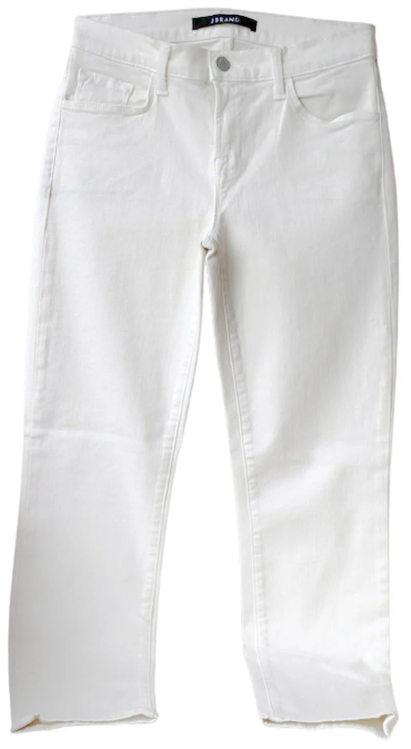 J BRAND CROPPED RAIL MID RISE SKINNY JEANS IN TROPEZ W25 UK 6/8 - Image 2