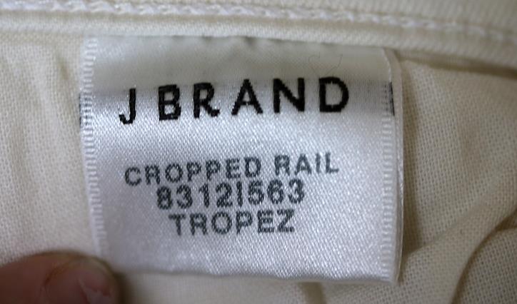 J BRAND CROPPED RAIL MID RISE SKINNY JEANS IN TROPEZ W25 UK 6/8 - Image 6