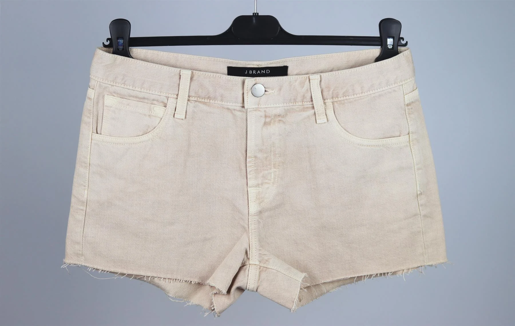 J BRAND MEMORY FRAYED DENIM SHORTS W25 UK 6/8 - Image 2