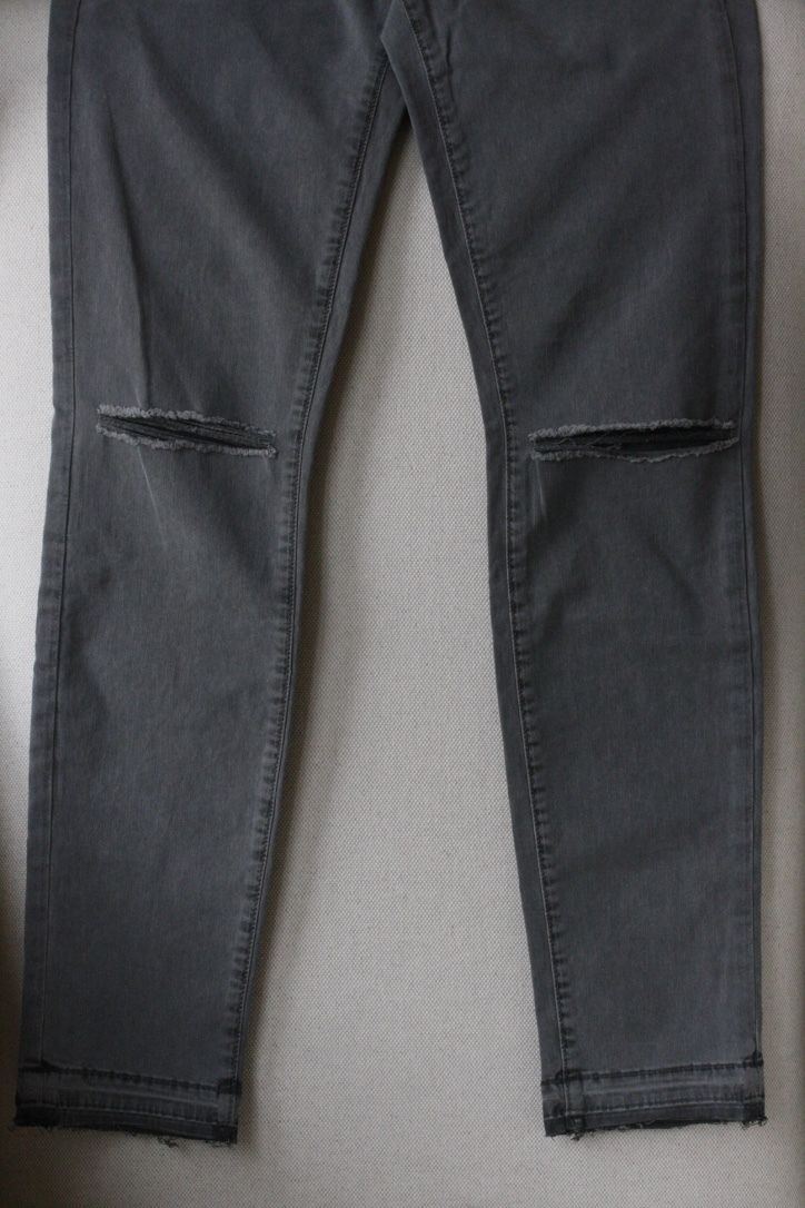 J BRAND SILVER FOX GREY RIPPED JEANS W25 UK 6/8 - Image 3