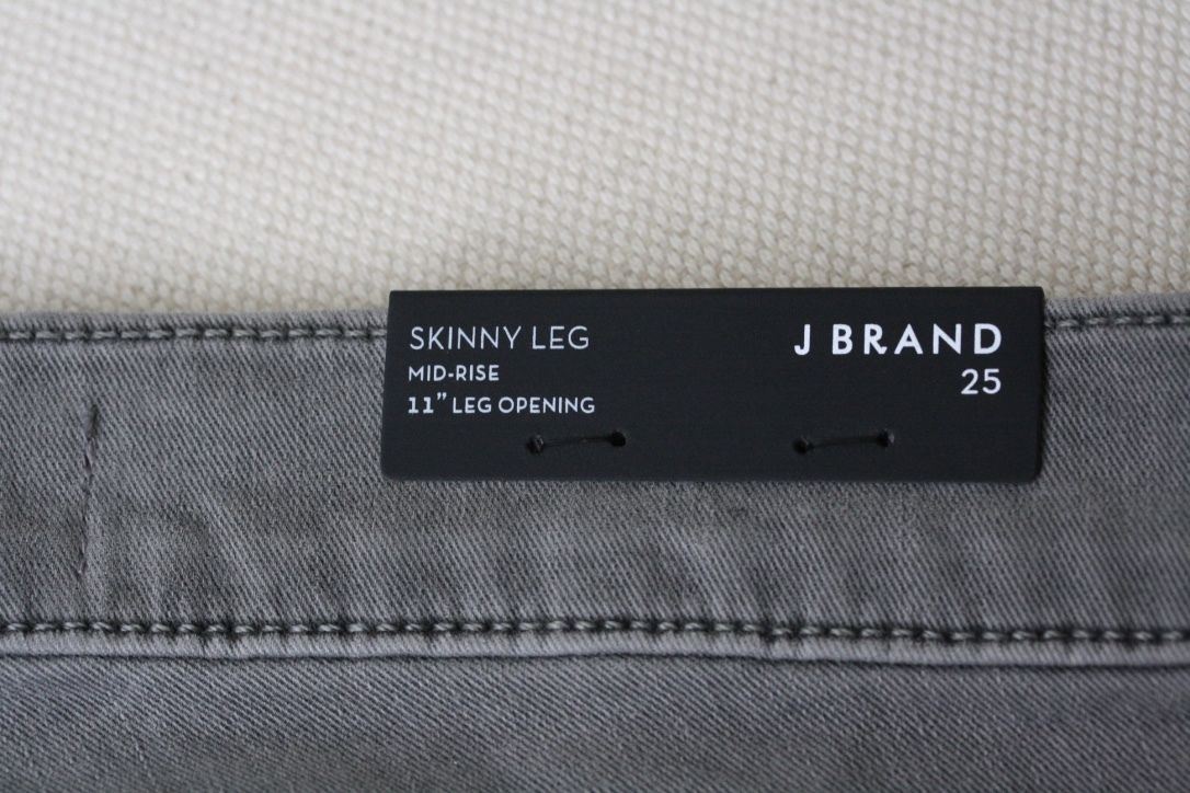 J BRAND SILVER FOX GREY RIPPED JEANS W25 UK 6/8 - Image 7