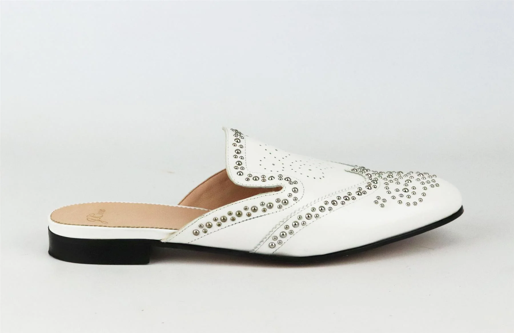 J CREW STUDDED LEATHER MULES EU 40 UK 7 US 9.5 - Image 2