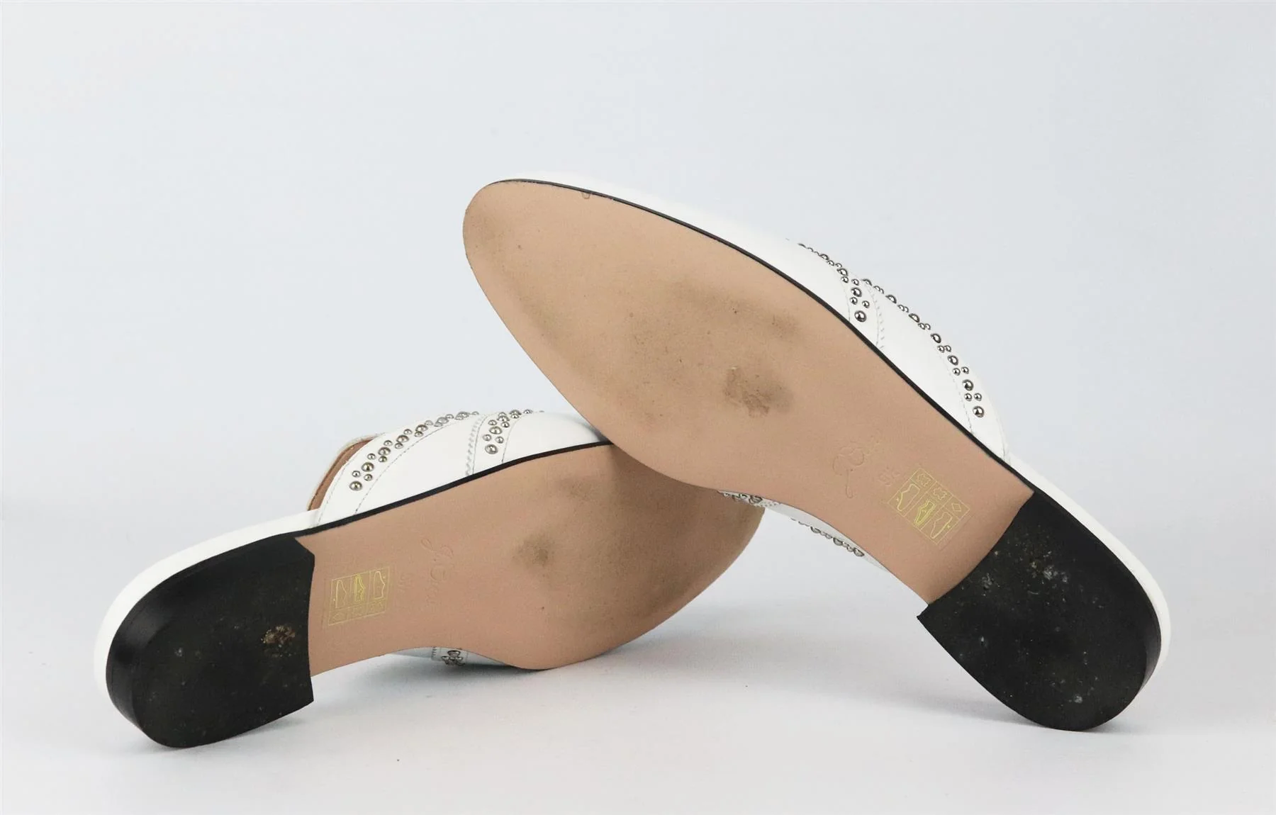 J CREW STUDDED LEATHER MULES EU 40 UK 7 US 9.5 - Image 5