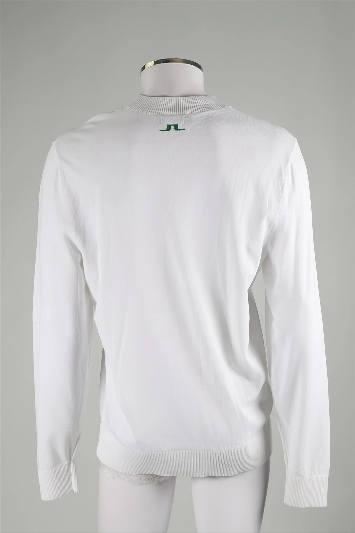 J LINDEBERG WHITE MEN'S KNIT TOP XLARGE - Image 4