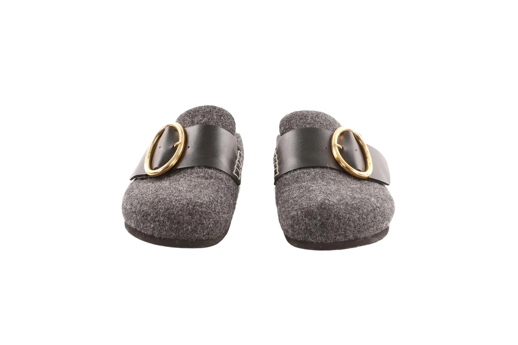 JW ANDERSON GREY FELT MULES EU 38 UK 5 - Image 3