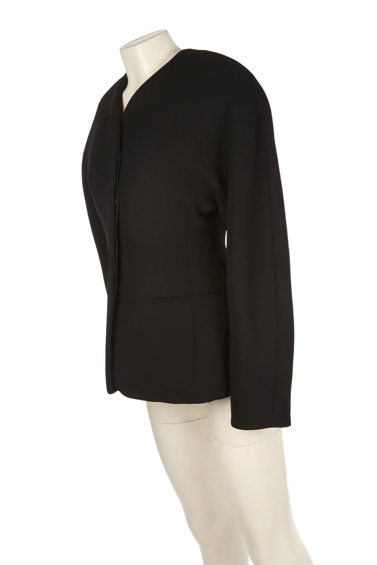 JACQUEMUS BLACK CREPE JACKET FR 36 UK 8 - Image 3