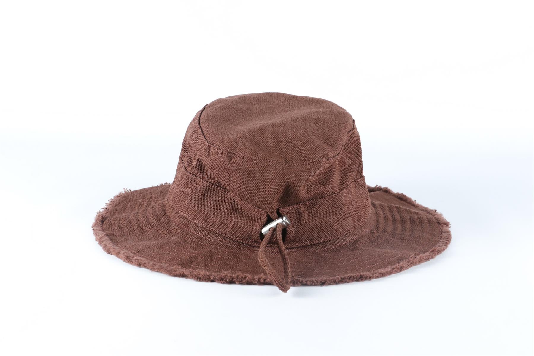 JACQUEMUS BROWN COTTON BUCKET HAT - Image 4