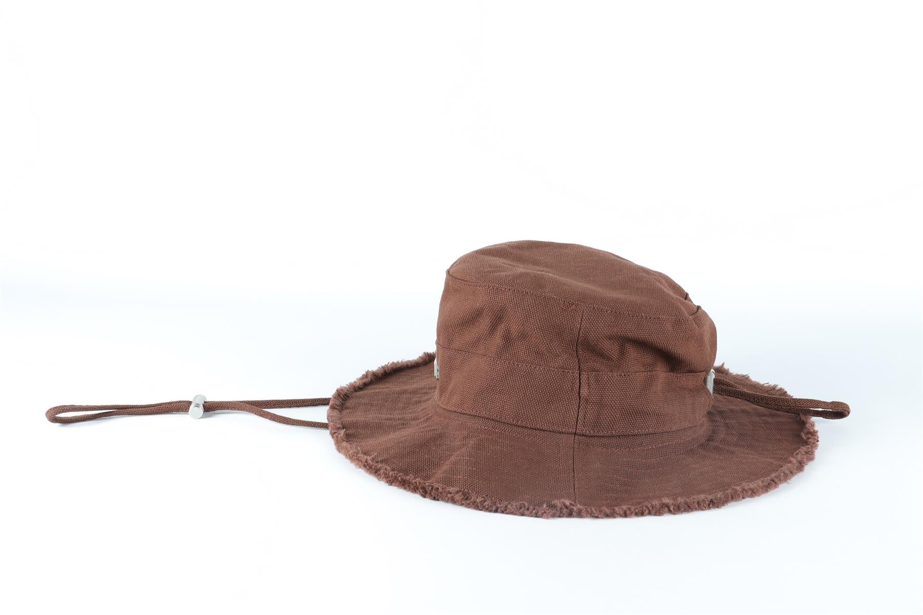 JACQUEMUS BROWN COTTON BUCKET HAT - Image 6