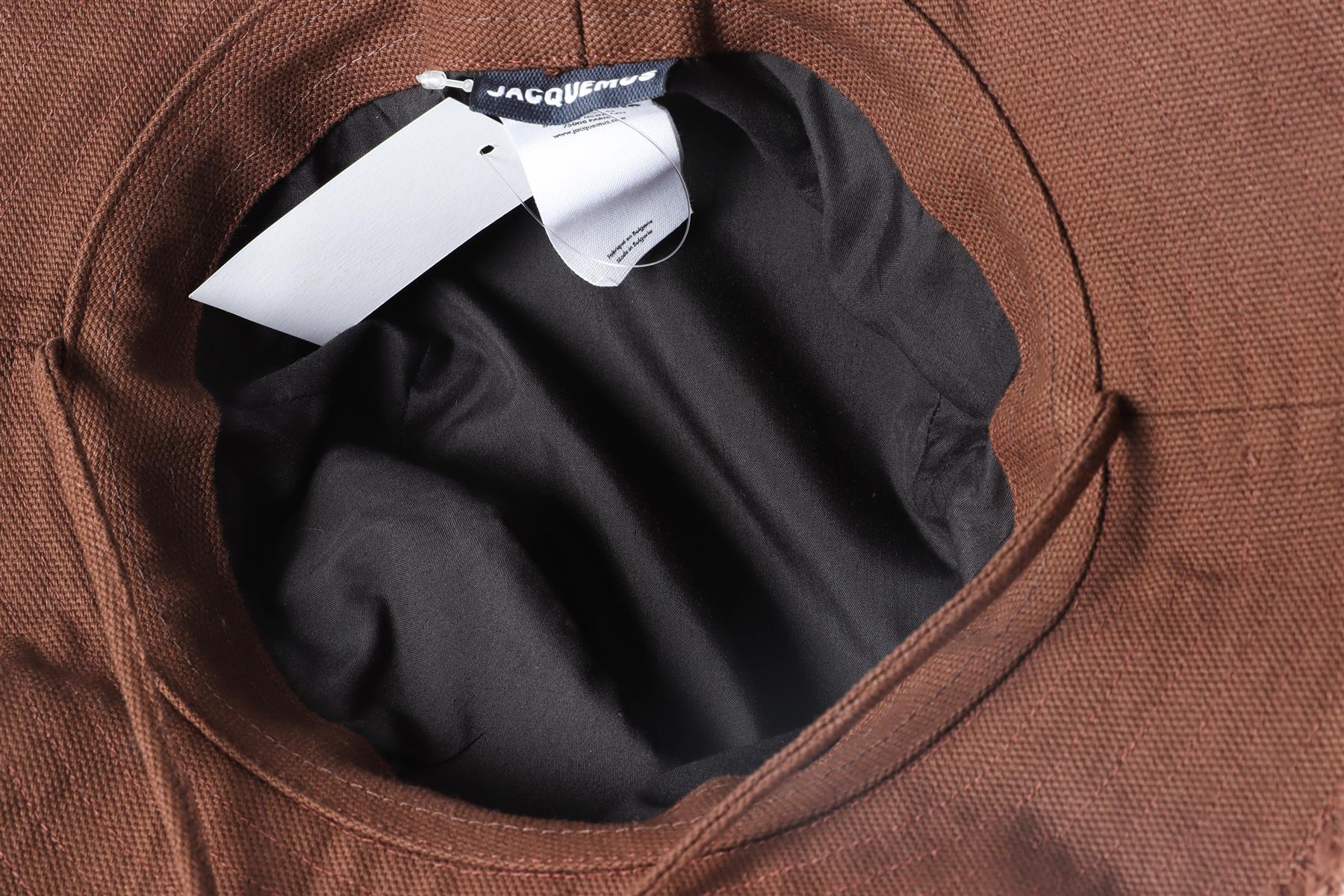 JACQUEMUS BROWN COTTON BUCKET HAT - Image 9