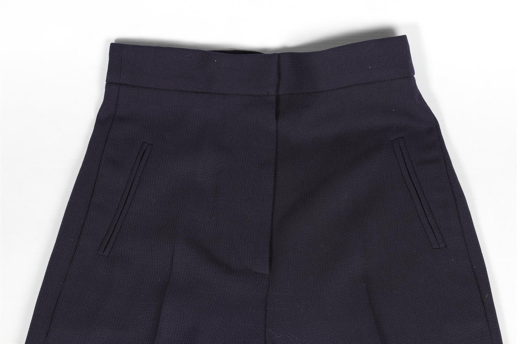 JACQUEMUS NAVY WOOL STRAIGHT LEG PANTS FR 34 UK 6 - Image 3