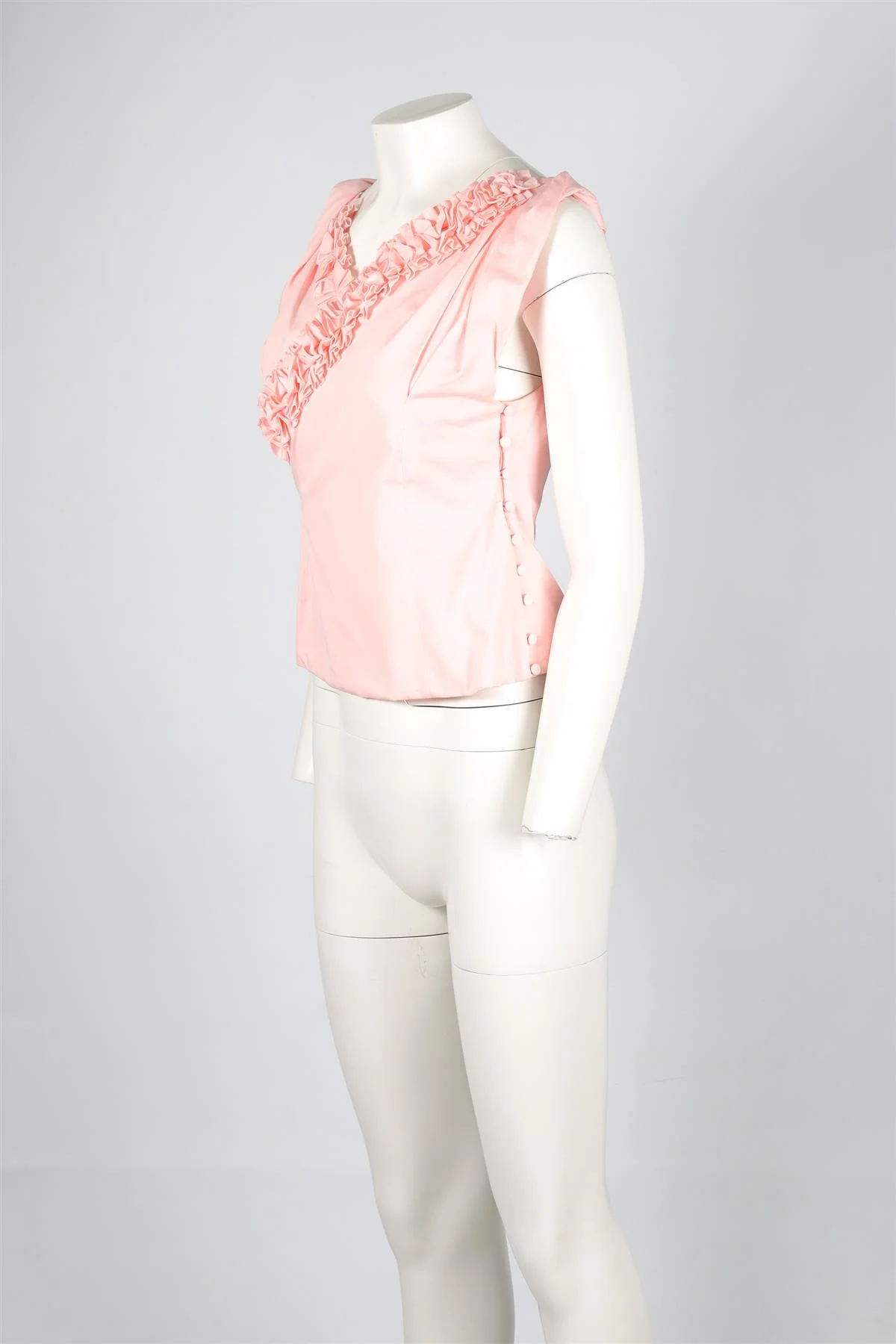 JACQUEMUS PINK COTTON TOP FR 40 UK 12 - Image 3