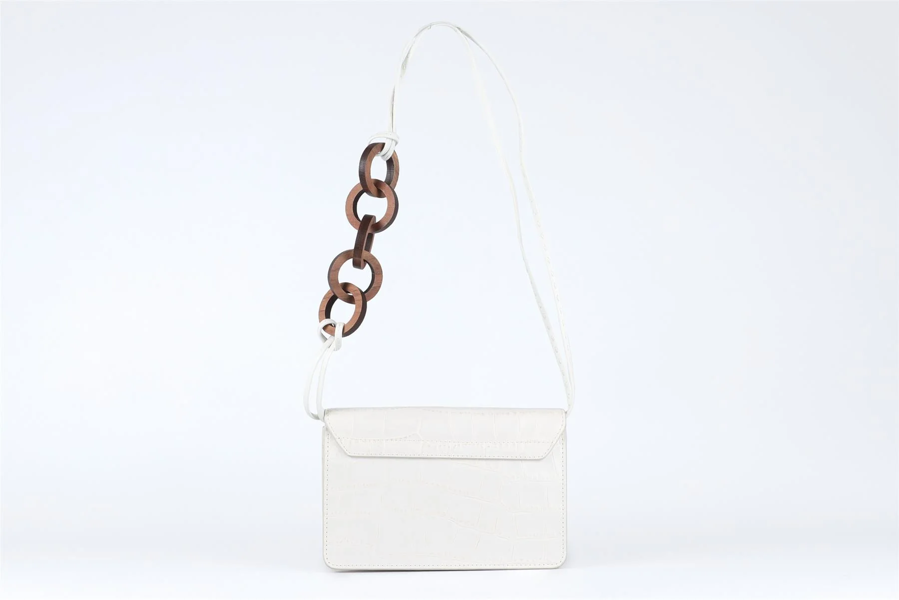 JACQUEMUS WHITE LE SAC RIVIERA LEATHER SHOULDER BAG - Image 6
