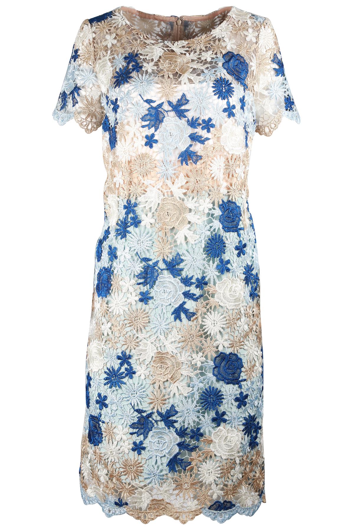 JACQUES AZAGURY MULTI SILK MIDI DRESS UK 12 - Image 5