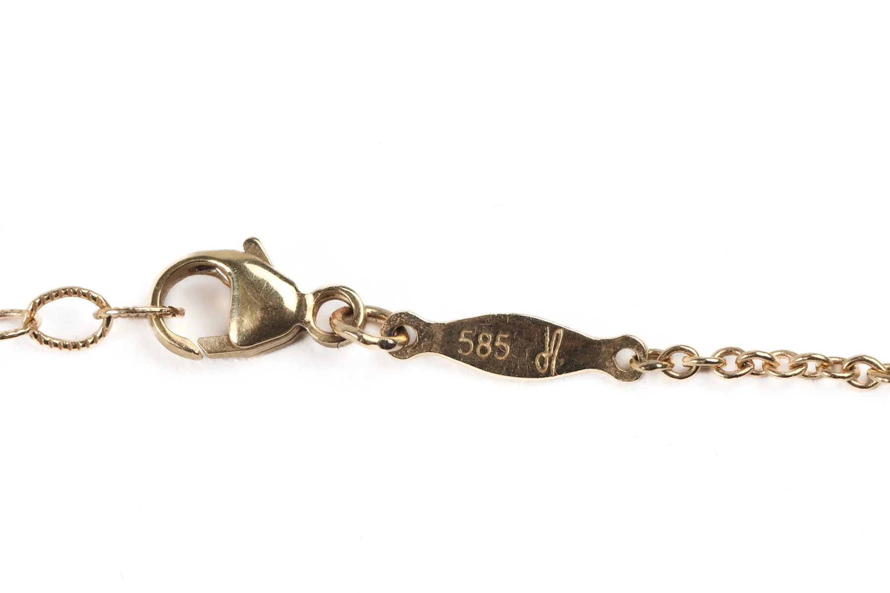JACQUIE AICHE 14K YELLOW GOLD AND PAVE DIAMOND NECKLACE - Image 7