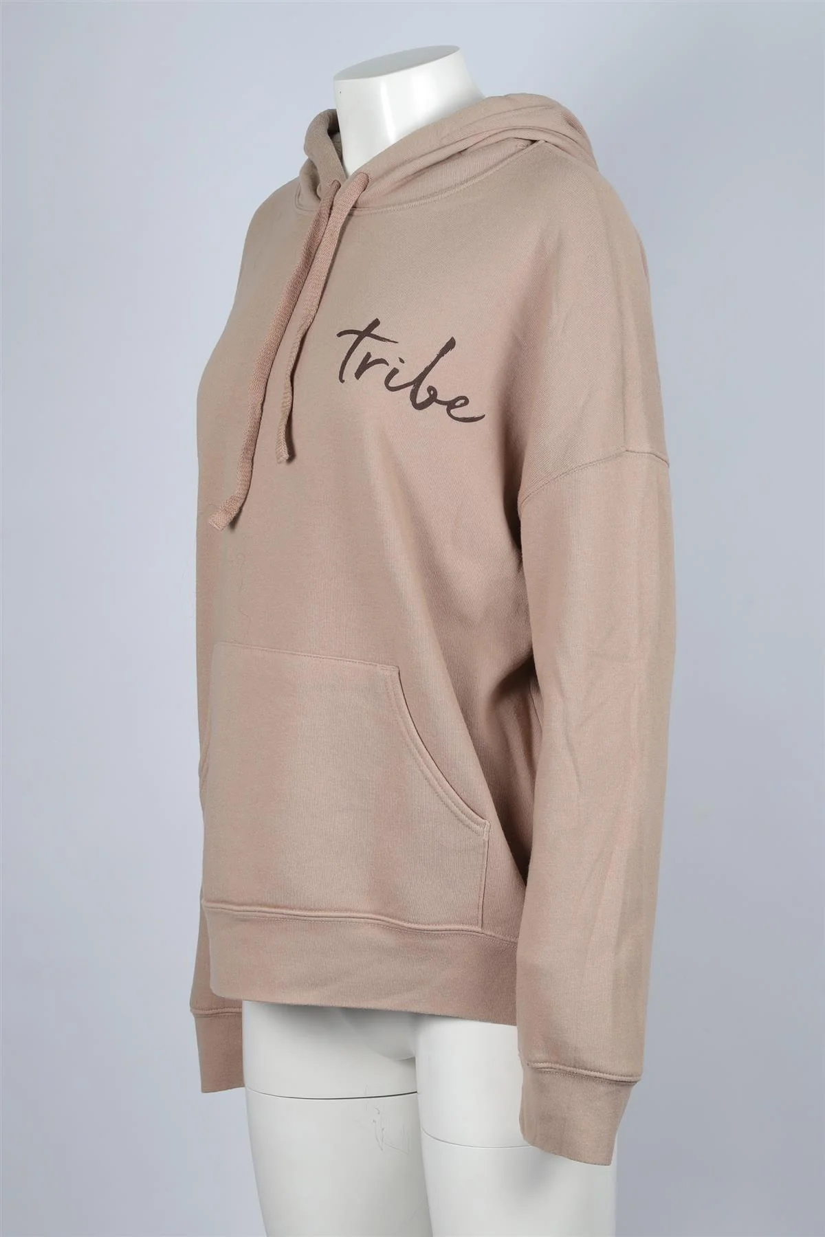 JACQUIE AICHE BEIGE COTTON HOODIE MEDIUM - Image 3