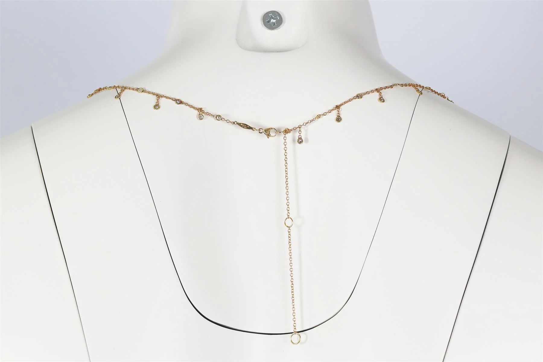 JACQUIE AICHE YELLOW GOLD AND PAVE DIAMOND BELLY CHAIN - Image 6