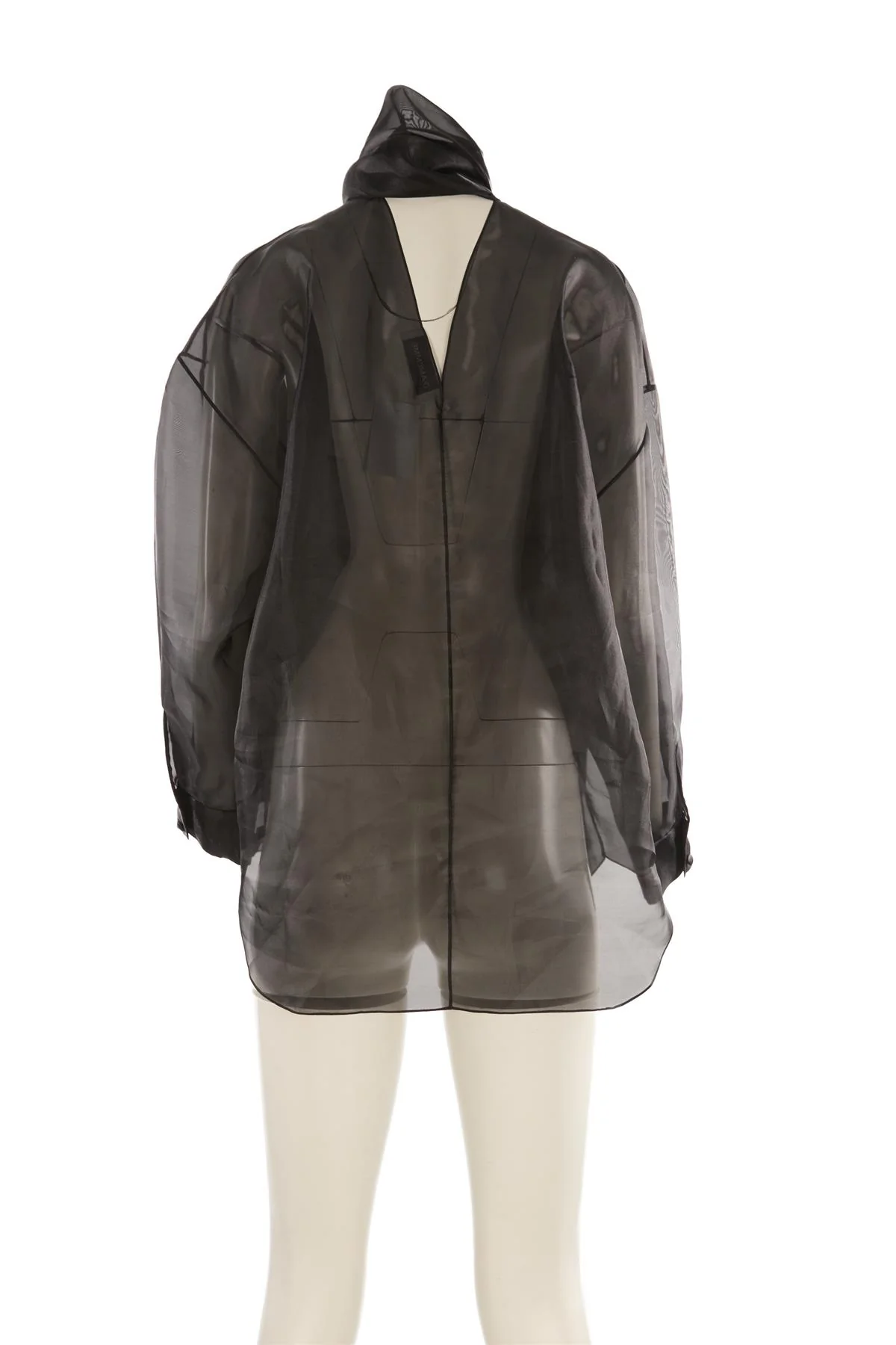 J'AMEMME BLACK ORGANZA TOP ONE SIZE - Image 4